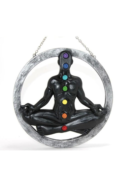 CT STONES Placă cu 7 chakre pentru agățat pe perete din poliester