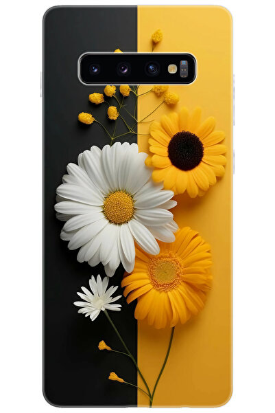 Ceppare Samsung Galaxy S10 PLUS (SM-G975F) Uyumlu Kılıf Desenli Silikon Papat...
