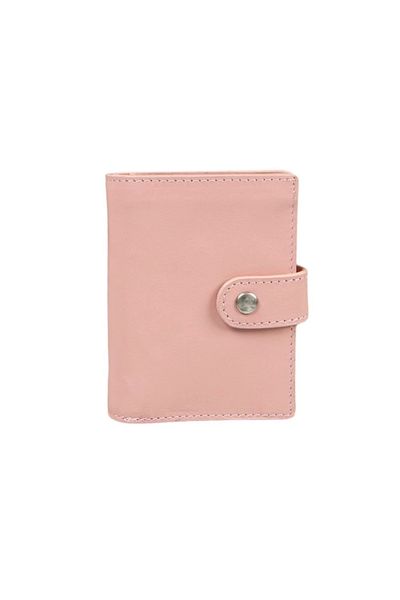 Angoravi Palertag Leather Wallet, Airtag Compatible Pink