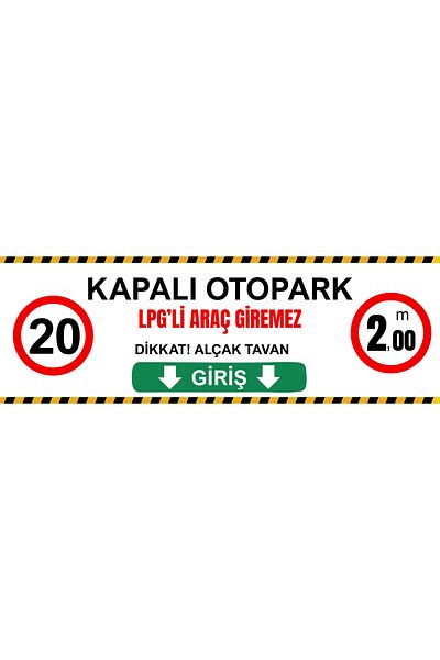 Girl Power 150 X 50 Indoor Parking Lpg Vehicles Not Admissible Direction Sign 5 mm Foil Printing on Dekota