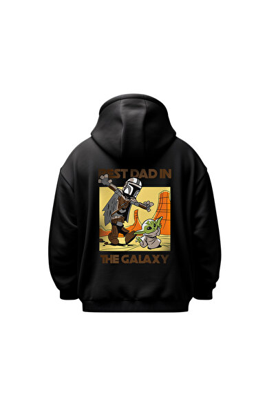 Huw Star Wars Best Dad In The Galaxy Baby Yoda Unisex Hoodie Sweatshirt