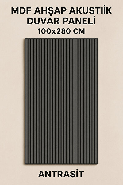 Tekza Home Mdf Ahşap Akustik Duvar Paneli 100x280 Cm ( Teak )