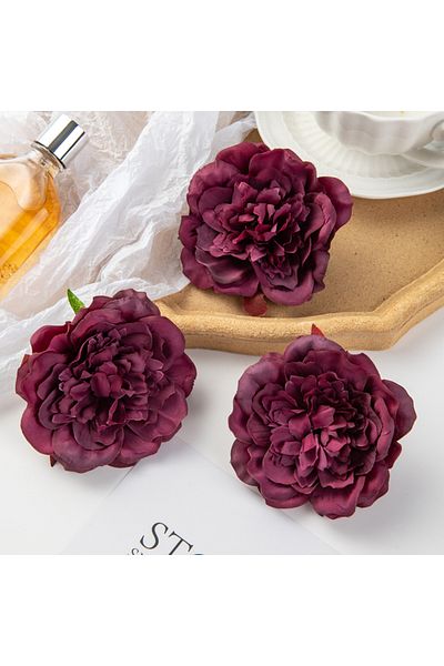 Choice 5pieces Burgundy 5/10Pcs Silk Dahlias Artificial Flower Home Decor Wedding Diy Rose Arch Christmas G