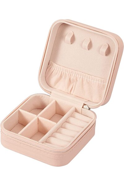 Generic Bukela PU Leather Small Jewelry Box, Travel Portable Jewelry Case for Ring, Pendant, Earring, Neckl