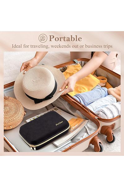 Generic ProCase Travel Jewelry Organizer Case, Upgraded Large Jewelry Storage Bag for Necklaces Earring Rin