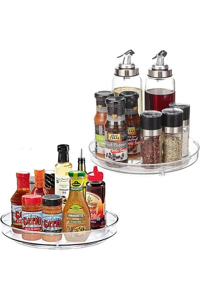 Generic Oxilian 2 Pack Lazy Susan Organizer, Lazy Susan Turntable for Fridge, Pantry Organization and Stora