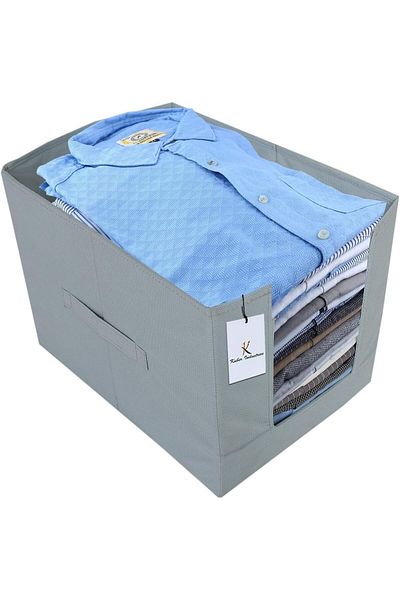 Generic Kuber Industries Shirt Stacker|Baby Clothes Organizer|Drawer Closet Organizer|Cloth Storage Box|Non