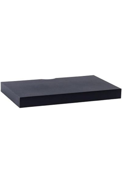 Generic Family Ship Shape 40cm Black Wood Wall Shelves - E-02-01 Asl-5736