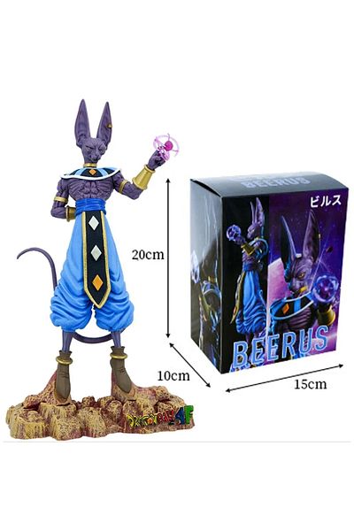 BANDAI A with box In Stock 30cm Anime Dragon Ball Z Beerus Figure Super God of Destruction Figures Collecti
