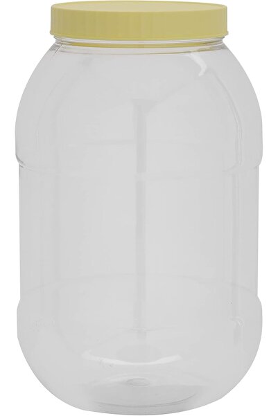 ROYALFORD 5L Round PET Jar with Cap - Plastic Food Storage Container