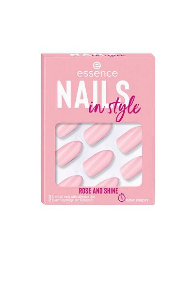 Essence Nails In Style Kunstnägel #14-rosa Und Glanz 12 St