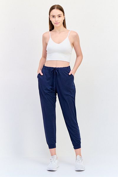 SKECHERS Women Sportswear Fit Training Jogger Pants, Navy Blue