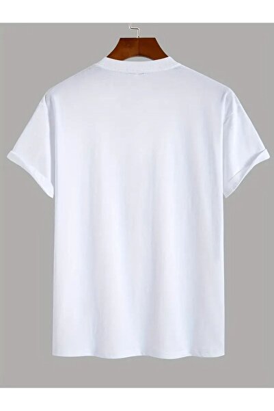 PALPİTO Μπλουζάκι Unisex White Line Airplane με στάμπα Oversize