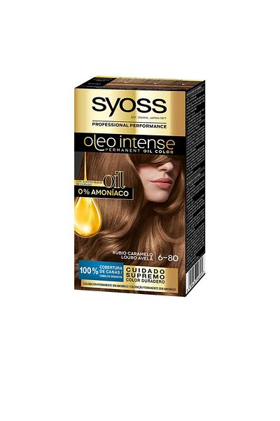 Syoss Oleo Intense Ammoniakfreie Haarfarbe #6.80-karamellblond 5 Stk 5 pz