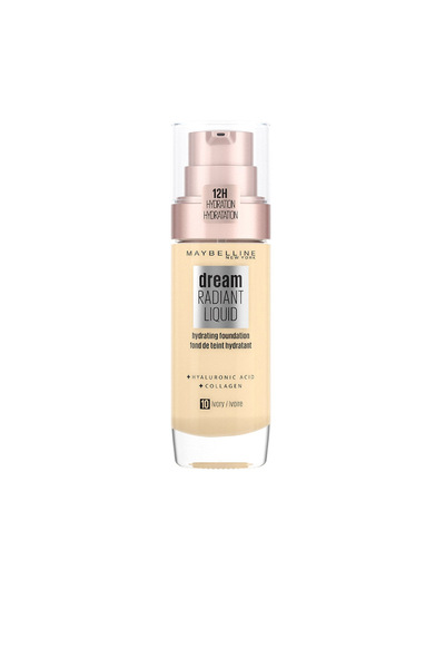 Maybelline New York Dream Radiant Liquid Hydrating Foundation #010-Elfenbein ...