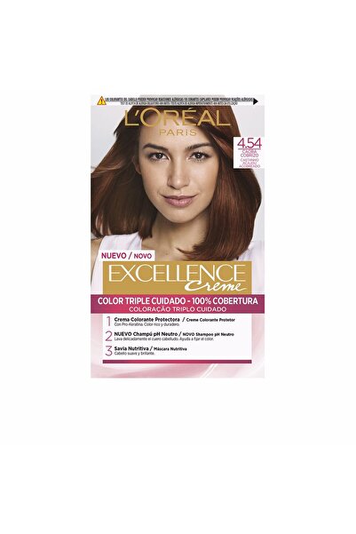 L'Oreal Paris Excellence Creme-farbstoff #4.54-kupfer-mahagoni-kastanie L'Oré...