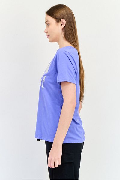 SKECHERS Women Sportswear Fit Short Sleeve Outdoor T-shirt, Blue
