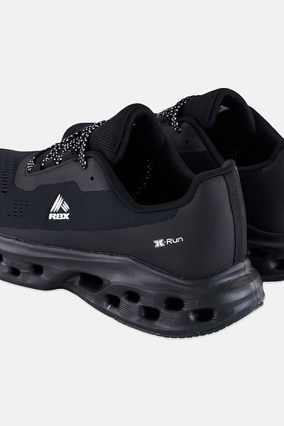 RBX Men Brand Logo Lace Up Training Shoes, Black