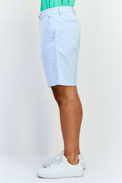GAP Men Plain Basic Shorts, Light Blue
