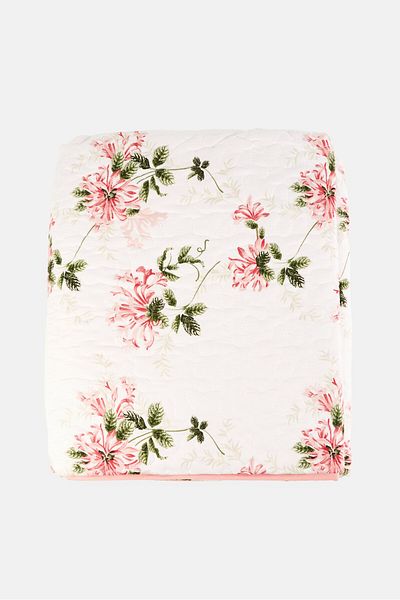 Catherine Malandrino Single 2 Pieces Floral Pattern Bedspread With Pillow Case Set, Multicolor