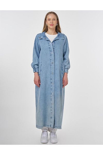 Kayra Hooded Lyocell Topcoat Towel Washing