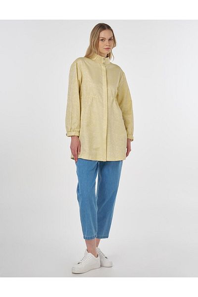 KYR Jacquard Tunic Yellow with Elasticized Cuffs