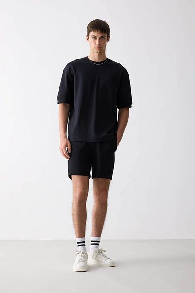 DeFacto Black Men's T-Shirt B4844Ax/Bk81