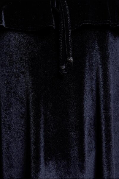 Alvina Volan Detailed Velvet Tunic 4789-1