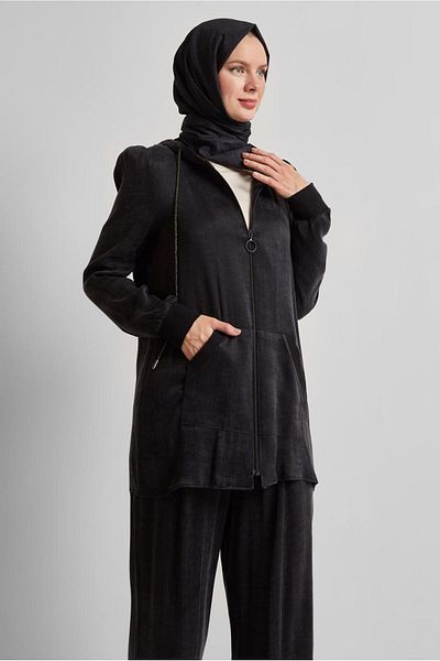 Alvina Hooded Trousers Suit 45585