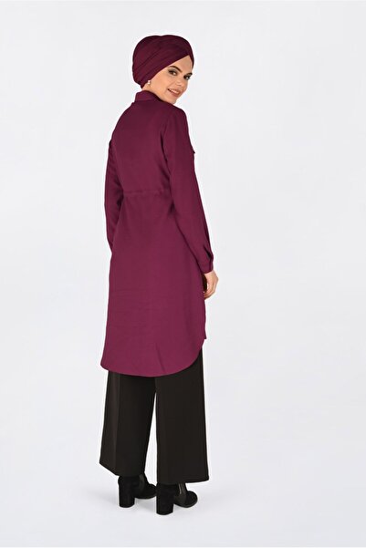 Alvina Buttoned Tunic with Button with Waist 4703