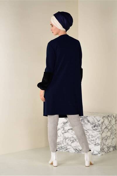 Alvina Wool Detailed Tunic with Sleeves 4582