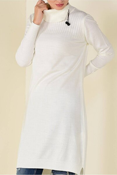 Alvina Fishing Collar Knitting Tunic 4505