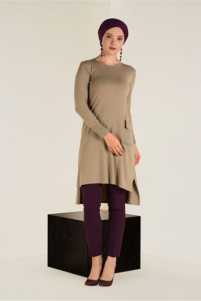 Alvina 4522 Μοντέλο Glittery Knitwear Tunic