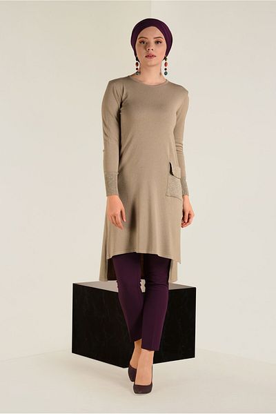 Alvina 4522 Μοντέλο Glittery Knitwear Tunic