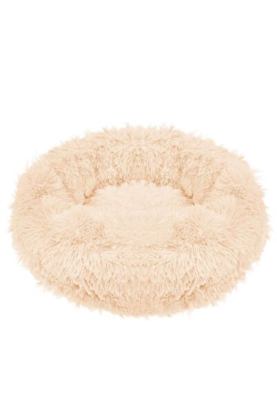 Springos Culcus Pentru Caini Si Pisici Cozy, 70 Cm, Marimea M, Rotund, Crem