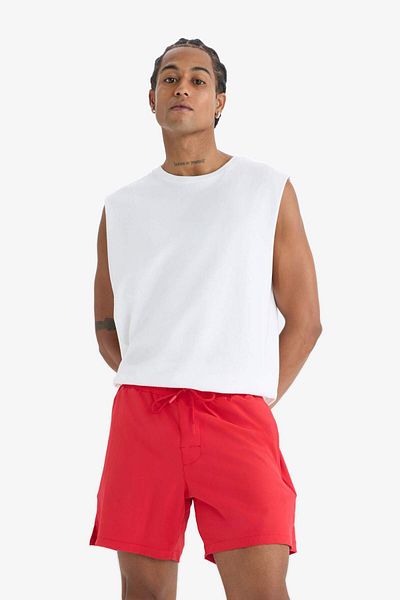 DeFacto Defactofit Sportsman Printed Flexible Textured Short Length Swim Shorts B5952Ax25Hs