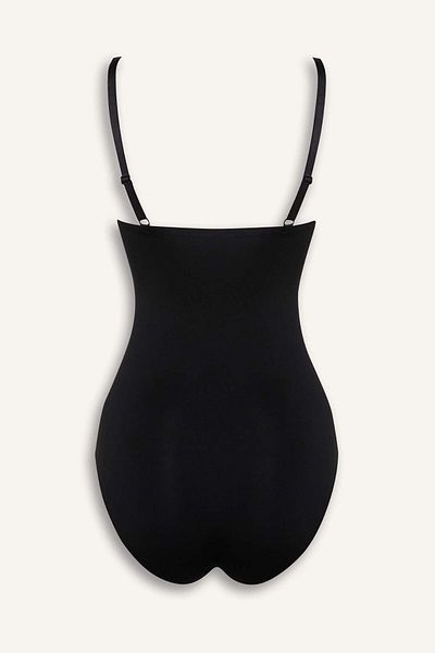 DeFacto Black Bodysuit with Removable Pads Corset-Fall in Love E4743Ax25Sm