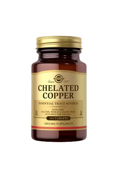 Solgar Chelated Copper 100 Tablets