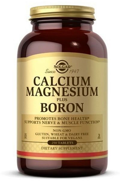 Solgar Calcium Magnesium Plus Boron Tablets (250 count)