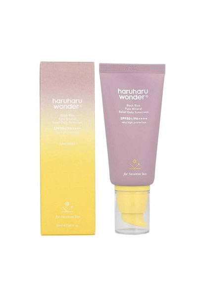 Uriage Haru Haru Wonder Sunscreen SPF50 with Black Rice and Pure Minerals, Unscented - 50ml