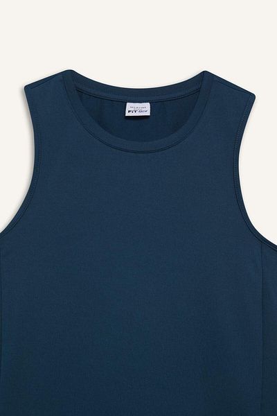 DeFacto DeFactoFit Slim Fit Slim Fit Basic Απλό Αθλητικό Μπλουζάκι με λαιμόκοψη F3265AX25SM