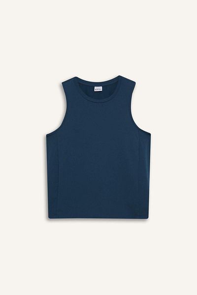 DeFacto DeFactoFit Slim Fit Slim Fit Basic Απλό Αθλητικό Μπλουζάκι με λαιμόκοψη F3265AX25SM