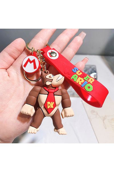 Choice 8 New Super Bros Keychain Action Figure Pendant Cute Cartoon Character Toy Doll Model Decoration Ki.