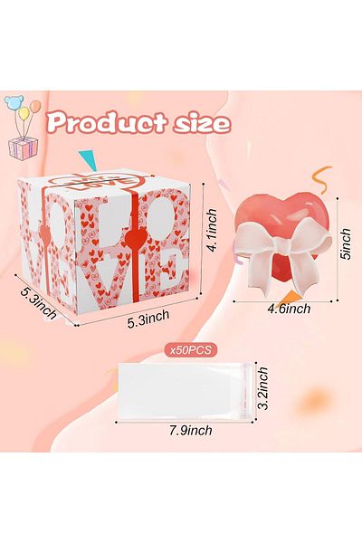 Generic Excefore Birthday Money Box for Cash Gift, Surprise Pull Money Box with Transparent Bags, Ideal Bir