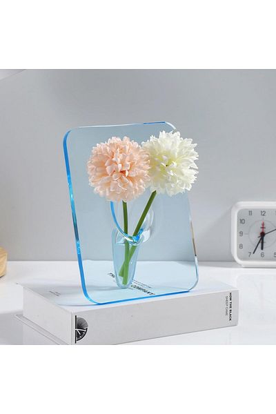 Generic 【TTQK】transparent photo frame vase hydroponics flower arranger, creative art, high-end sense, offic