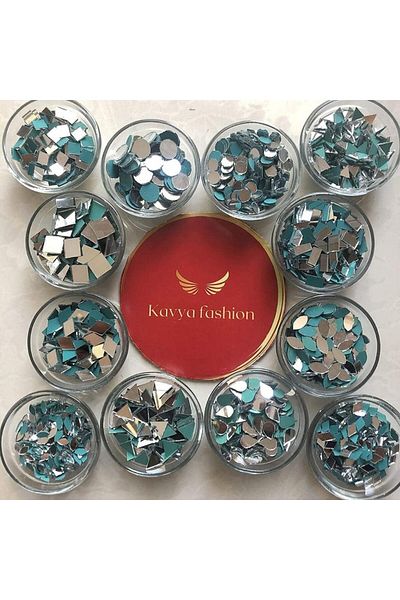 Generic Kavya Fashion 12 Shape Mirror kit for Jewellery Making, Other Craft Work Like Project & lippen Art,