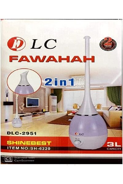 Generic DLC فواحة منقي هواء دي ال سي 2951 - Unbranded Aroma Diffuser - Plastic or Metal - Candle Light Sour