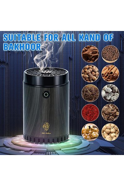 Generic Portable Mini Incense Burner, Bakhoor Incense Burner Electric with Remote Control, Lightweight Rech