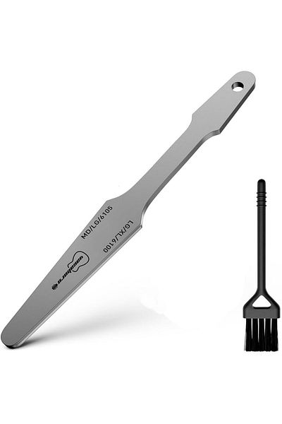Generic Guitar Fret File, AZONEE Double-Sided Fret Crowning File for Electric, Acoustic, and Bass Guitars,