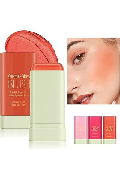 pixi On-the-Glow Blush – Juicy – Hydrating Tinted Moisture Stick for Cheeks & Lips – 19g